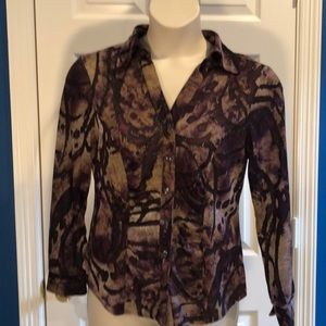 EUC Knit Blouse. Gathering at waist